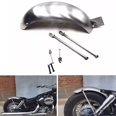 Fit For Honda SHADOW 400 750 Motorcycle Silver Rear Fender Plate With Bracket • $112.50
