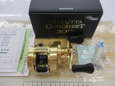 $368.90 • Buy Shimano 15 Calcutta Conquest 300 RH Right Handle Baitcasting Reel With Box Used