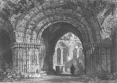 Lancashire St. MARY FURNESS ABBEY Cistercian MONASTERY 1845 Art Print Engraving • £21.84