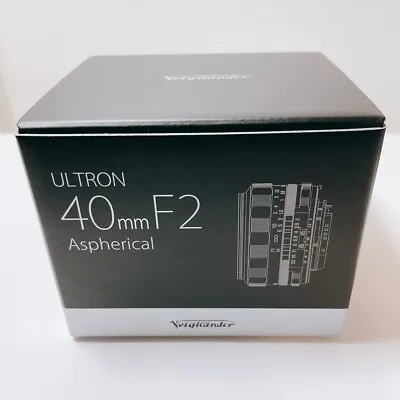 Voigtlander ULTRON 40mm F2 SLIIS Lens Manual Focus Nikon F Black Or Silver New • $418.79