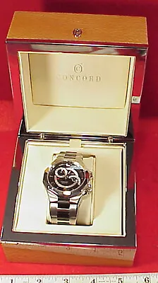 CONCORD 42MM Mariner Reveil STAINLESS Alarm Moonphase  Automatic WRISTWATCH • $7749.99