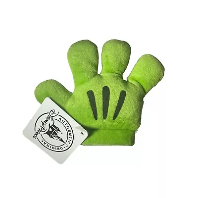 Disney Parks Mickey Mouse 4  Glove Green Plush Magnet • $25.46