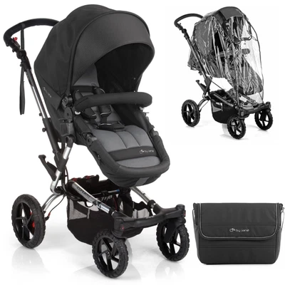 £328.85 • Buy Jane Crosswalk Convert Black S49 Pushchair Pram Folding Raincover + Changing Bag