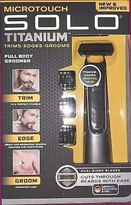 Microtouch Solo Titanium Full Body  Groomer Trimmer Shaver - Brand New & Sealed • $26.99