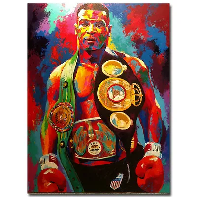 Mike Tyson Boxing Legend Silk Poster Heavyweight Boxer 13x18 24x32 Inch • $4.74