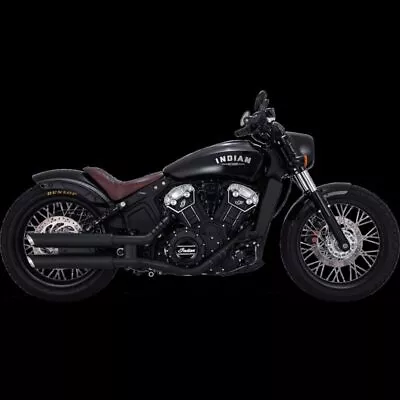 Vance & Hines PCX Twin Slash Dual Slip-On Mufflers Black #48323 Indian Scout • $799.99