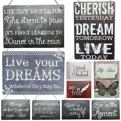 Motivational Gift For Friends Inspirational Plaque Wall Hanging Friendship Sign • £7.99
