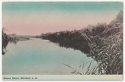 C1910~Mitchell South Dakota SD~James River Bend~Antique Vintage VTG Postcard • $9
