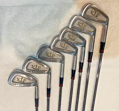 MacGregor VIP Tour CB 92 Forged Iron Set 3-PW Stiff Steel Right Handed +1  NO 7 • $80