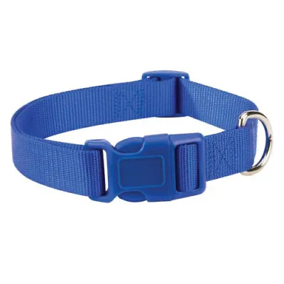 $6.60 • Buy Zack & Zoey Dog Puppy Collar Adjustable Navy Blue 14-20  Neck 5/8  Wide Medium