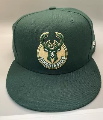 NBA Milwaukee Bucks Fitted New Era 59fifty Hat 7 3/4 Green • $14.99