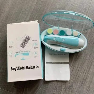 Baby Electric Manicure Set Tools For Newborns Toddler And Adult Gentle & Safe • £5
