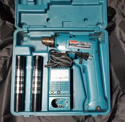 MAKITA 6012HD Cordless Drill DC9700 Charger Batteries & Case. SOLD AS IS • $20