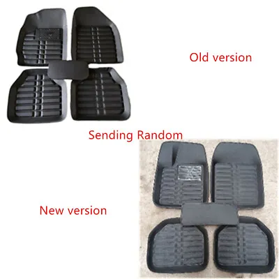 5x Black PU Leather Car Floor Mat Front+Rear Liner Foot Pad Full Set Waterproof • $39.28