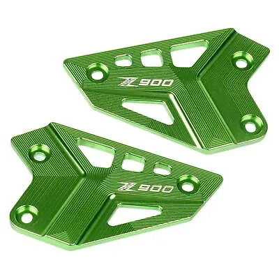2x Motorcycle Foot Peg Protector Accessories Footrest Fits For Green • £19.84