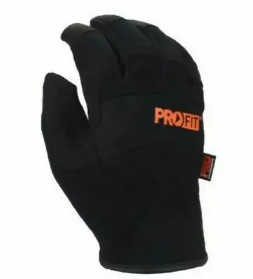 Mechanics Gloves Safety Wear PPE Pro Fit Leather Palm Neoprene Riggers Gloves • $4.95