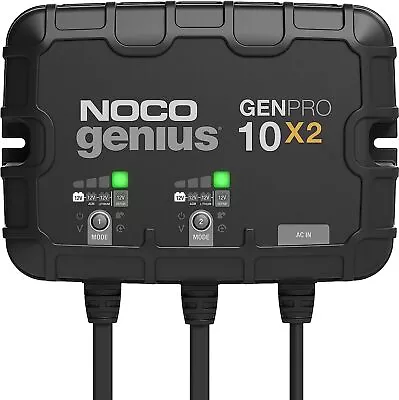 Genius GENPRO10X2 2-Bank 20A (10A/Bank) Smart Marine Battery Charger 12V • $202.99