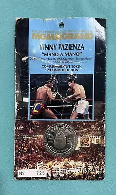 1994 Limited Edition MGM Grand $1 Commemorative Boxing Token Vinny Pazienza GB1 • $14.95
