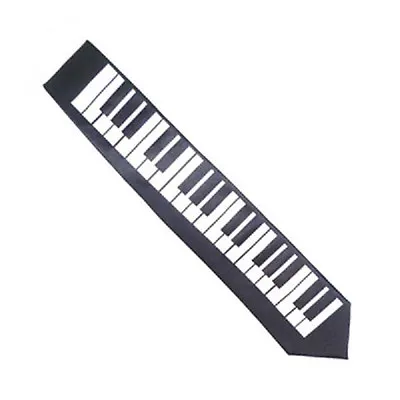 £5.99 • Buy Piano Design Black Neck Tie XBNT01