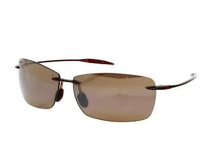Maui Jim S1422 Mens Rootbeer Brown Lighthouse 65mm Polarized Rectangle Sunglasse • $143.64