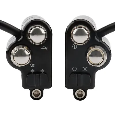 1Pair Motorcycle Handlebar Switch Control 1 25mm Racer Modified Part & Harness • $92.92