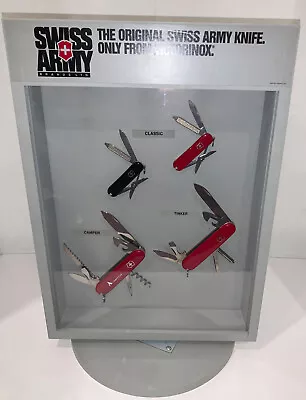 Swiss Army Tabletop Store Display With 8 Knives. Sweet Piece! • $775