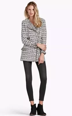 Lucky Brand Women's Marnie Knit Moto Style Sweater Jacket Size L • $20.99