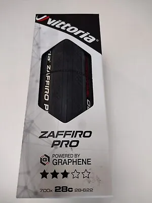 Vittoria Zaffiro Pro Graphene 2.0 Folding Clincher Tire 700x28C Black • $26