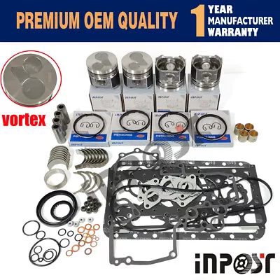 $427 • Buy Overhaul Kit STD For Kubota V2203 V2203B V2203T Engine Bobcat 753 763 773