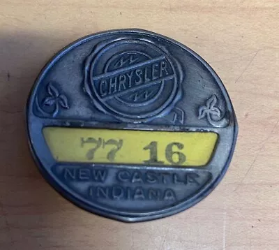 Chrysler Employee Badge- New Castle Indiana • $18.50