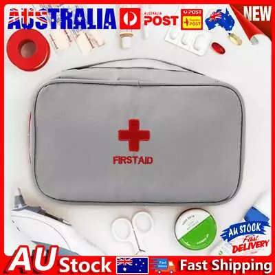 First Aid Kit Emergency Portable Outdoor Survival Medical Bag (Gray White) • $7.89