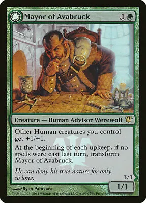 Mayor Of Avabruck // Howlpack Alpha Innistrad Promos Spanish FOIL NM/EX MTG C • $6.88