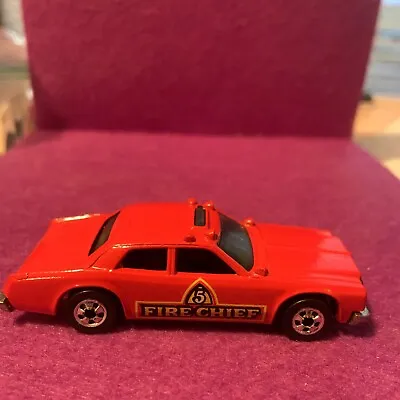 Vintage 1977 Hot Wheels Fire Chief Red Die Cast Metal Car Mattel Malaysia NM • $17.49