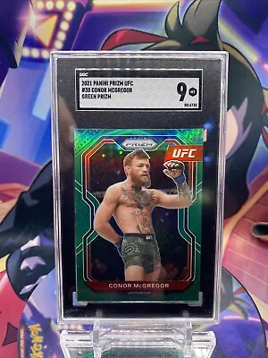 2021 Panini Prizm UFC - Green Prizm #30 Conor McGregor SGA 9 • $80