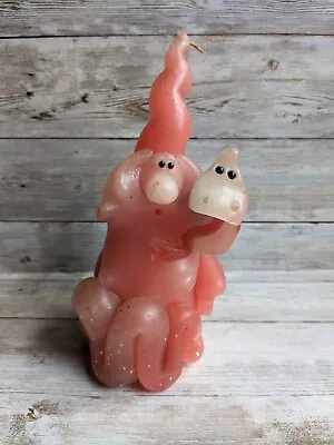 Northern Lights Candle Vintage Pink Wee Wizard 7” Snake Rare • $24