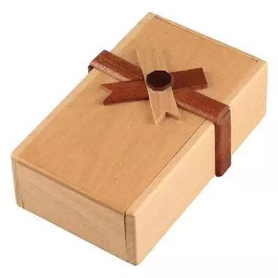 Wooden Puzzle Box With  Compartments Difficult Jewelery Money Box Gift • $21.51