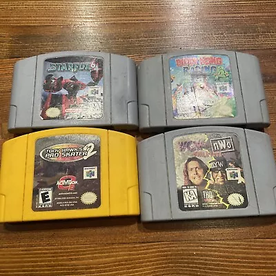 Nintendo 64 N64 Games Lot Of 4 Duffy Kong Racing Static Tony Hawk 2 WCW Vs Nwo • $11.50