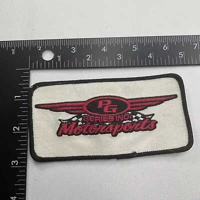 Vtg PG SERIES INC. MOTORSPORTS Racing Advertising Patch (Car Motorcycle?) 12V2 • $11.30