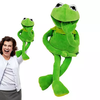 Hand Puppet Frog Plush Toy Big Hand Puppet Kemet Frog Doll Kermit Frog Carefully • $20.98