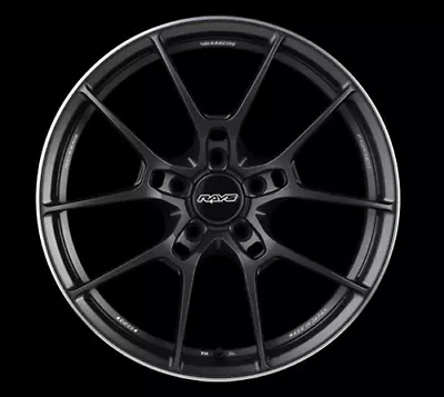 RAYS VOLKRACING G025 19x8.5J/9.5J +38/+22 Black Set Of 4 From JAPAN  • $4500