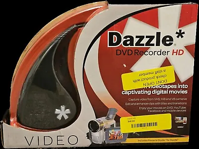 Pinnacle Dazzle DVD Recorder HD / Video Capture Device + Video Editing See Notes • $24.49