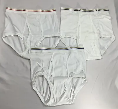 Vintage NOS/Deadstock JCPenney Towncraft Full Cut Mens Briefs Underwear White 34 • $14.95