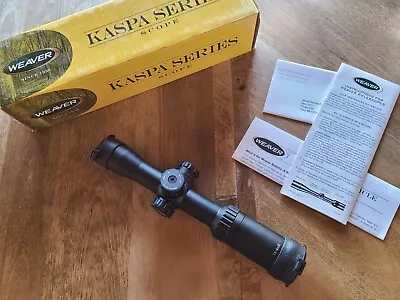 WEAVER KASPA 1.5-6X32 30MM TUBE Illuminated Ballistic X RETICLE Matte Black • $174.95