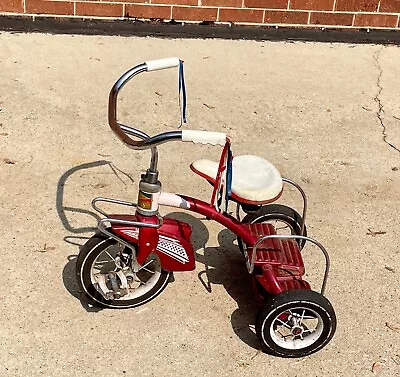 Vintage Murray Troxel Tricycle Trike Red One Step Metal Antique AS IS • $199