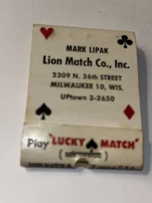 Matchpack Play Lucky Match Mark Kiosk Milwaukee Wis • $20