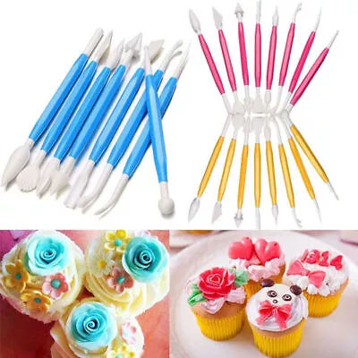 8pcs Fondant Cake Decorating Sugarcraft Paste Flower Modelling Tools Set Kit • £7.32