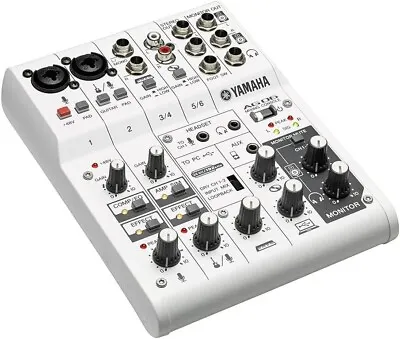 YAMAHA AG06 Web Casting Mixer Audio Interface 6 Channel Supports Cubasis LE • £160.77