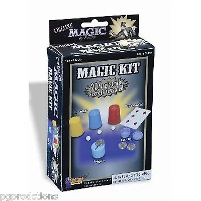 BEGINNER MAGIC KIT Set Magician 20 Tricks Coin Quarter Box Cups & Balls Card #1  • $8.95