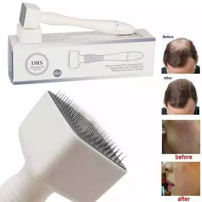 Derma Roller Stamp Micro Needling Therapy Skin Pin Tool Kit Hair Loss Treatment • $21.25