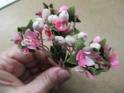 Vintage Millinery Flowers Forget-Me-Nots Miniature Bouquet Shaded Pink • $5.75